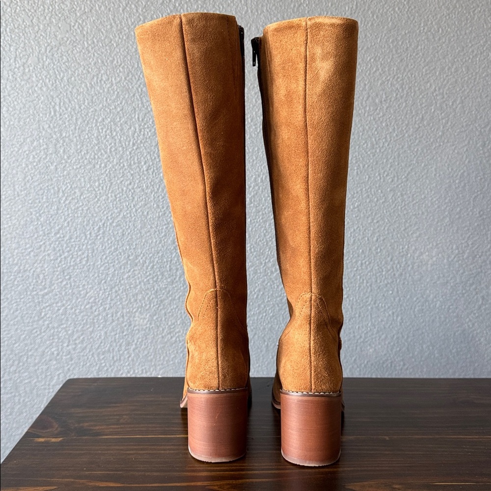 Portland Leather Tan Knee-High Boots - Picture 6 of 14